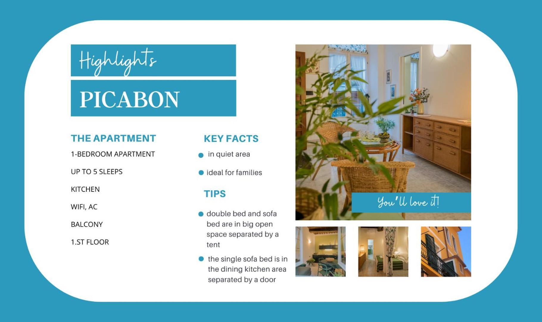 Picabon Apartment With Ac And Balcony Монтеросо ал Маре Екстериор снимка